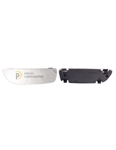 Glace rétroviseur gauche FIAT DOBLO - support inclus, angle mort