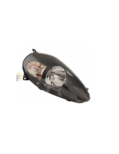Phare droit H4 Noir pour FIAT GRANDE PUNTO III (09/05-12/13)