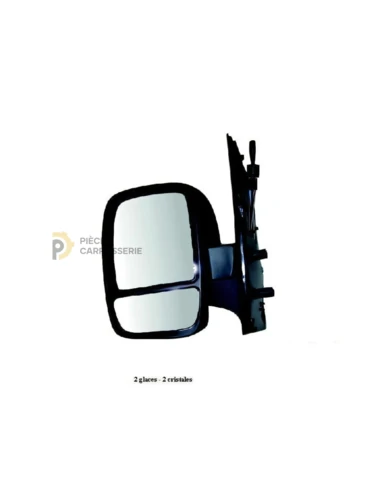 Rétroviseur gauche mécanique FIAT SCUDO II 2007+ - 2 Glaces