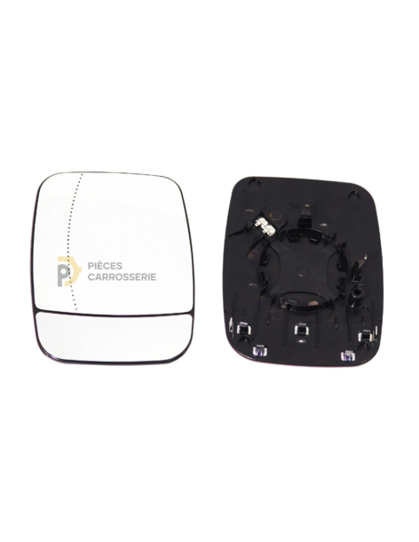 Glace rétroviseur gauche chauffante FIAT TALENTO II grand angle