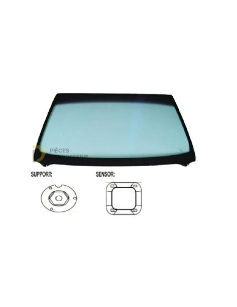 Pare-brise chauffant athermique vert Ford Fiesta MK6 11/2012-04/2017