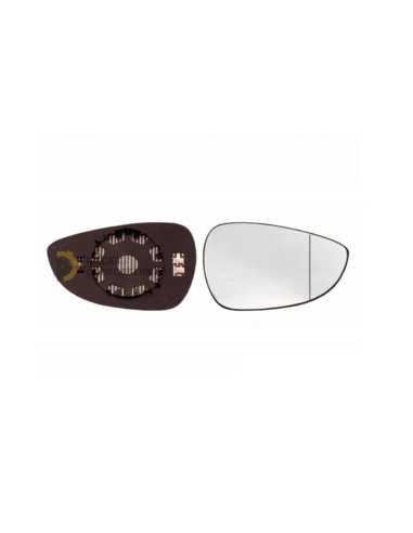Glace rétroviseur droit chauffant FORD FIESTA - grand angle