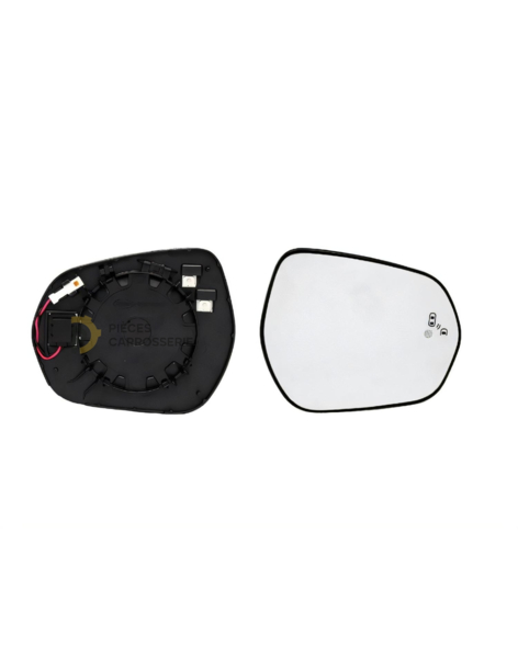 Glace rétroviseur gauche chauffant pour Ford Fiesta MK7 