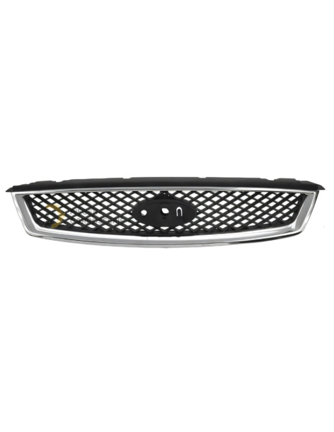 Grille calandre chrome FORD FOCUS II 2004-2007 - Noir/Chrome