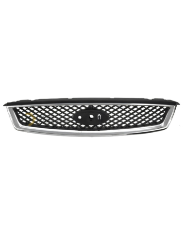 Grille calandre chrome FORD FOCUS II 2004-2007 - Noir/Chrome
