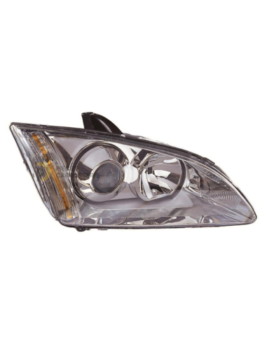 Phare droit Xénon+H1 Chrome pour Ford Focus II 2004-2007