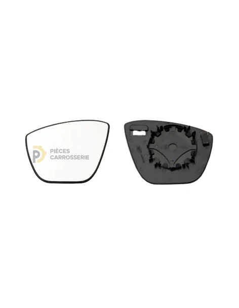 Glace rétroviseur gauche FORD KA+ avec support à clipser