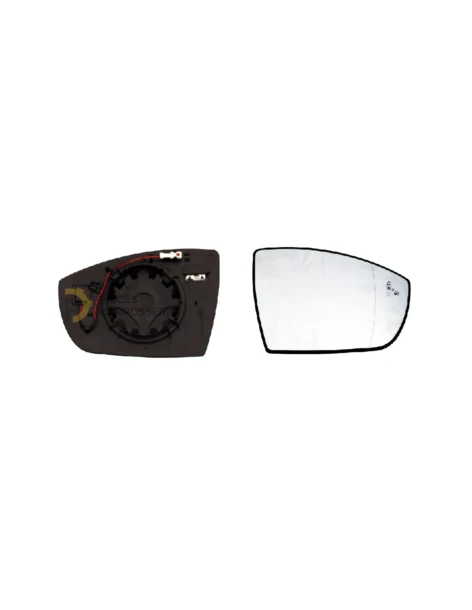 Glace rétroviseur droit chauffant FORD KUGA - grand angle