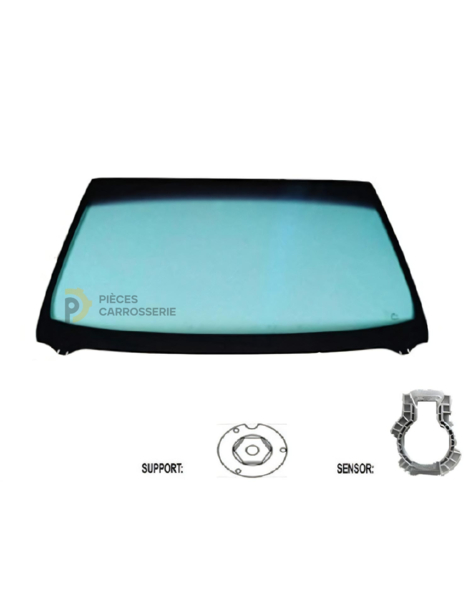 Pare-brise téinté vert acoustique + capteur pour Ford Puma II