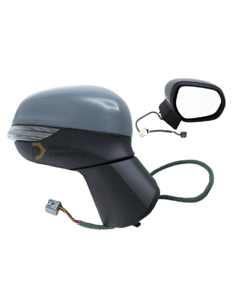 Rétroviseur droit électrique chauffant à peindre pour Ford Puma