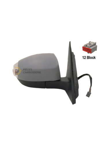 Rétroviseur droit électrique chauffant à peindre pour Ford S-MAX
