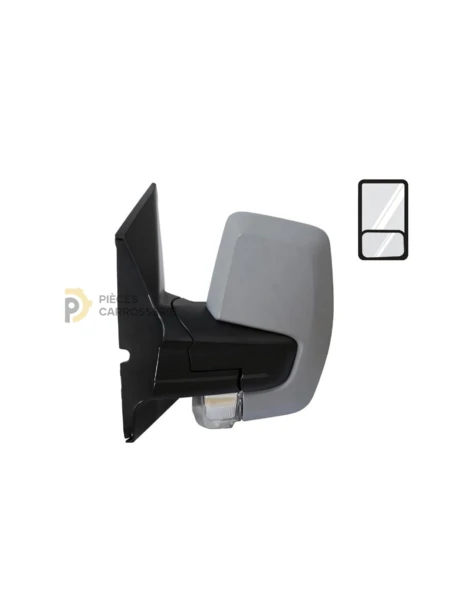 Rétroviseur gauche MANUEL à peindre + feu pour Ford Transit/Tourneo