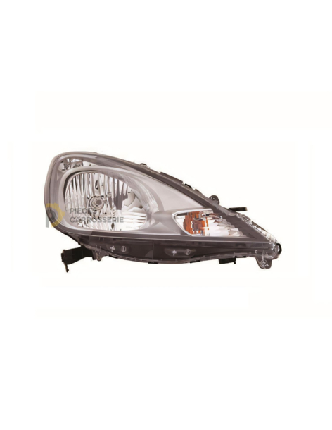 Phare droit H4 Chrome pour Honda Jazz II (08-14)