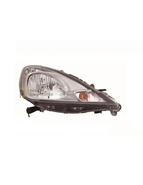 Phare droit H4 Chrome pour Honda Jazz II (08-14)
