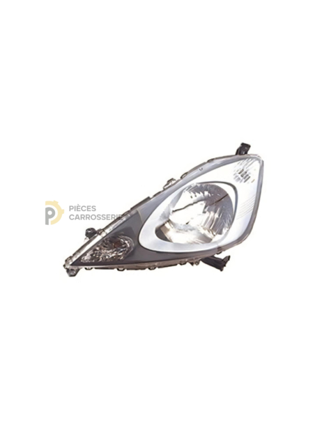 Phare gauche H4 pour Honda Jazz II (12/2008-12/2014)