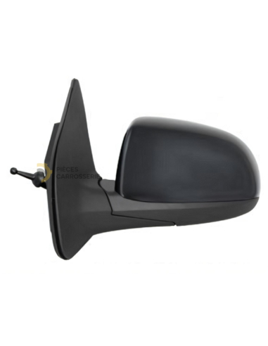 Rétroviseur gauche mécanique HYUNDAI I20 - Coque noire, convexe