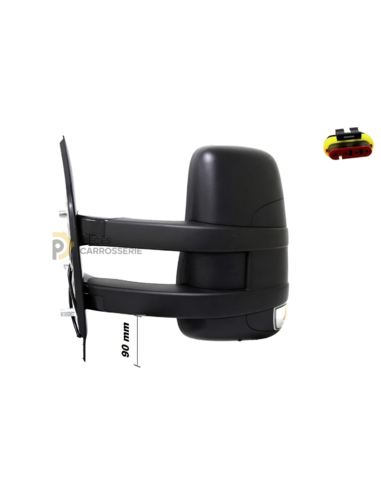Rétroviseur gauche manuel + feu pour IVECO DAILY VI 2014-2019