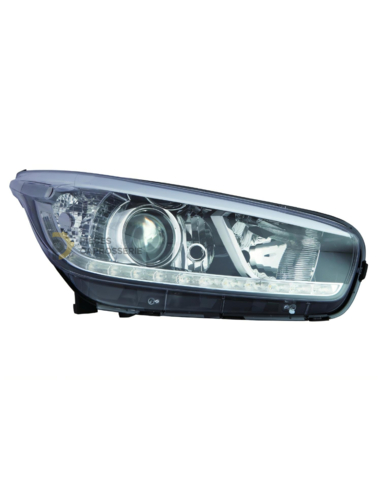 Phare électrique noir H7 pour KIA CEED II droit LED