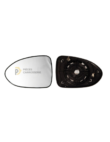 Glace rétroviseur gauche KIA RIO III + support clipser
