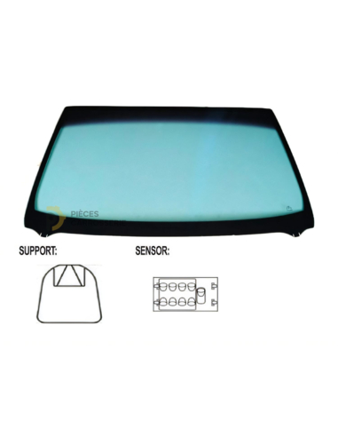 Pare-brise teinté vert + capteur pour MAZDA 3 II 2009-2013