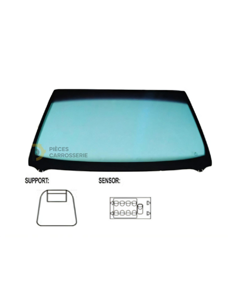 Pare-brise teinté vert MAZDA 5 avec capteur de pluie 2005-2007