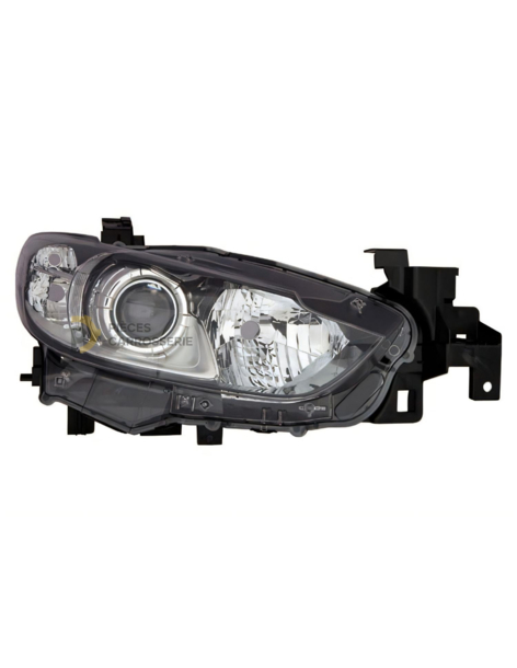 Phare électrique droit noir H11 + H15 pour MAZDA 6 III