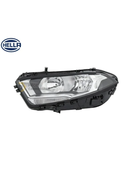 Phare gauche H7+H7+LED Hella pour Mercedes Classe A W177