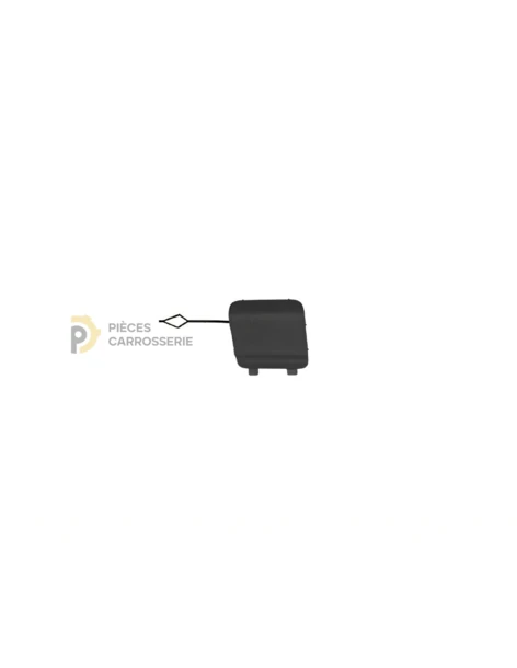 Cache crochet pare-chocs avant noir pour MERCEDES SPRINTER II 