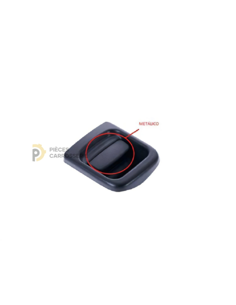 Poignée de porte extérieur avant droite noire pour Nissan Interstar