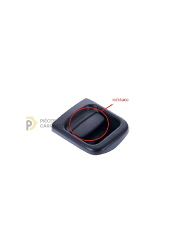 Poignée de porte extérieur avant droite noire pour Nissan Interstar