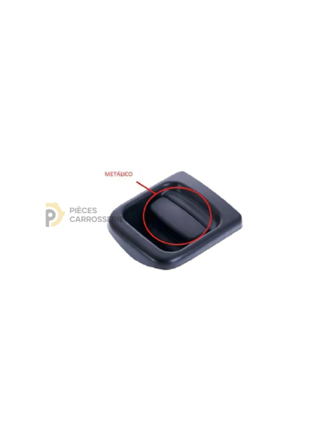 Poignée de porte avant gauche noire métal pour Nissan Interstar
