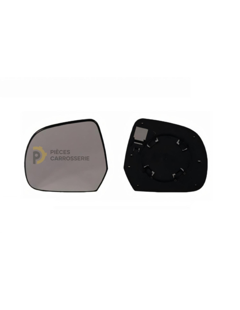 Glace pour rétroviseur gauche NISSAN LEAF I + support inclus