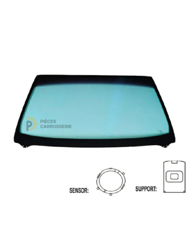 Pare-brise teinté vert athermique NISSAN MICRA K13 2010-2017