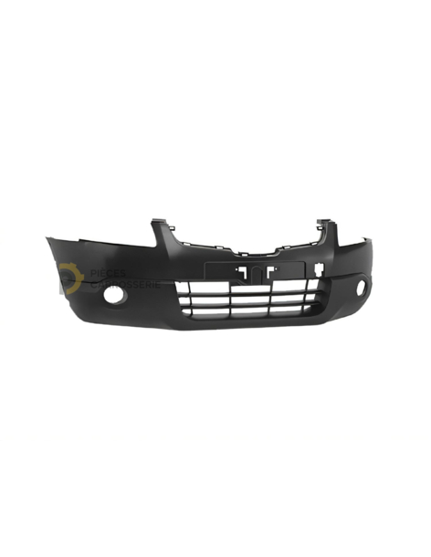 Pare-chocs avant noir avec trous antibrouillard NISSAN QASHQAI