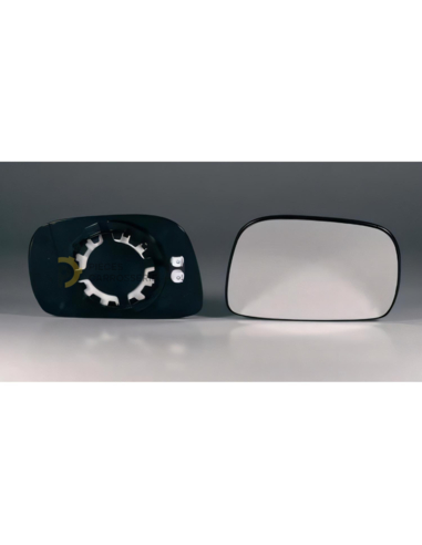 Glace rétroviseur droit chauffant OPEL AGILA I, dégivrante