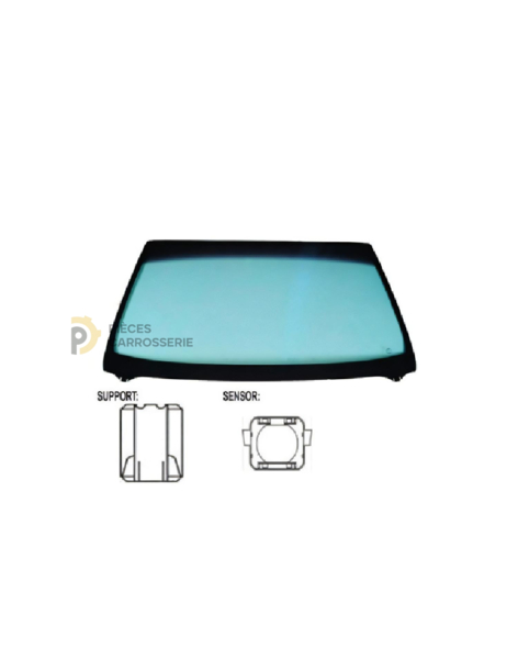 Pare-brise teinté vert GTC pour OPEL ASTRA 3 portes 2004-2009