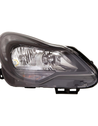 Phare H1 + H7 droit [Noir] pour OPEL CORSA D 2011-2014