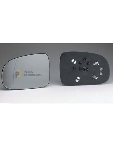 Glace rétroviseur gauche chauffant OPEL CORSA - Asphérique, Dégivrante