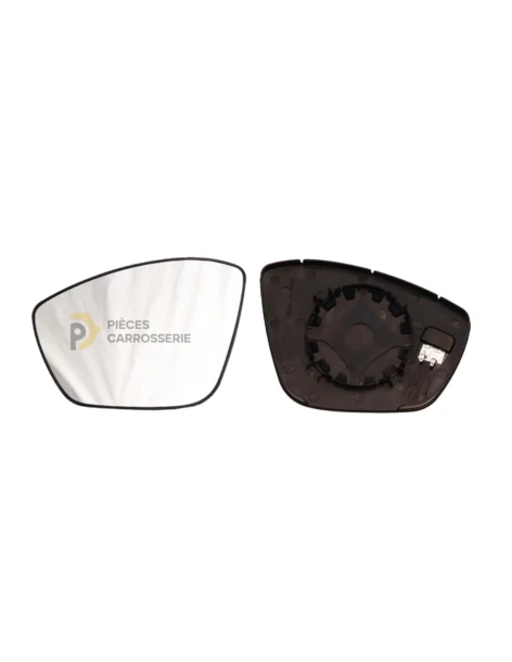 Glace rétrochauffante gauche PEUGEOT 2008 avec support
