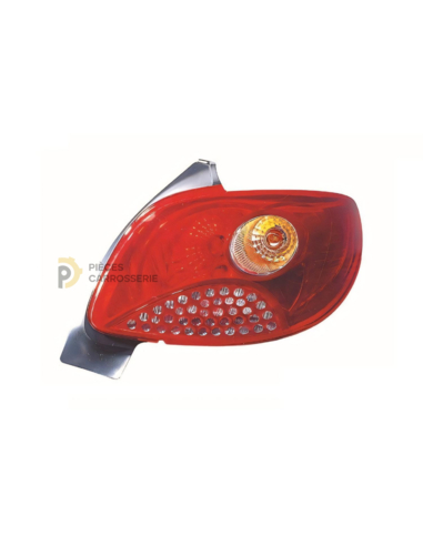 Feu arrière droit orange PEUGEOT 206 Plus (03/2009+) sans porte-lampe