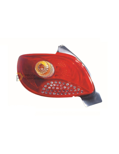 Feu arrière gauche PEUGEOT 206 Plus [Orange] sans porte-lampe