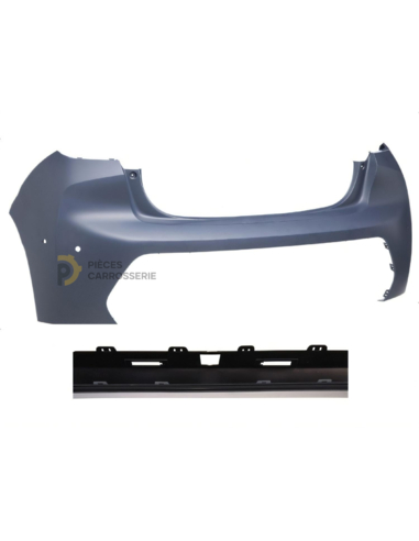 Pare-chocs arrière PEUGEOT 208 II à peindre + capteurs + caméra