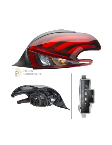 Feu arrière droit LED Hella pour PEUGEOT 208 3/5 portes