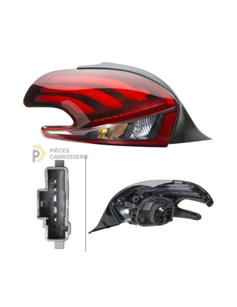 Feu arrière gauche LED Hella pour PEUGEOT 208 I 5 portes