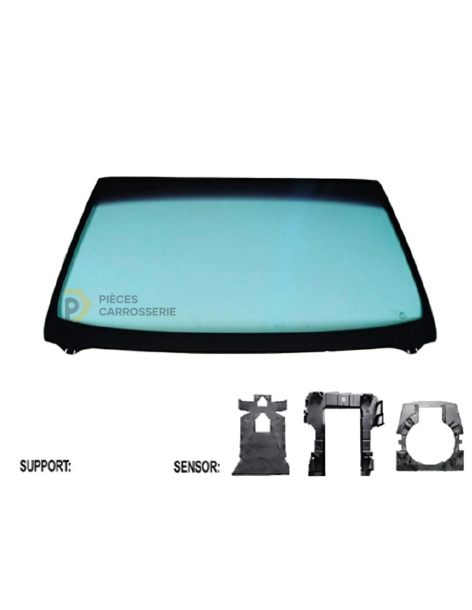 Pare-brise teinté vert athermique PEUGEOT 3008 II avec capteur