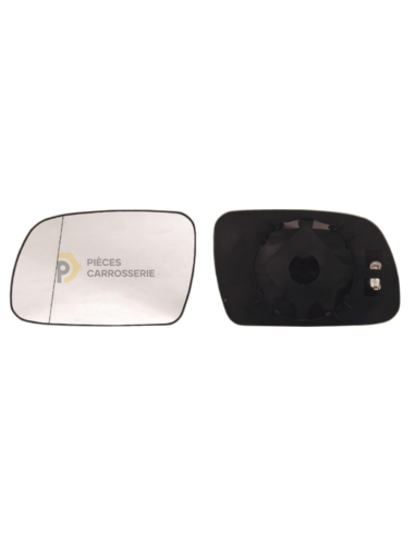 Glace rétroviseur gauche chauffant PEUGEOT 307 - Grand angle