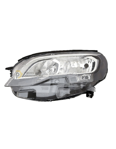 Phare gauche H7+H1 PEUGEOT EXPERT-TRAVELER, élu depuis 2016