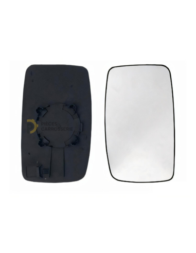 Glace rétroviseur droit PEUGEOT EXPERT II à clipser complète