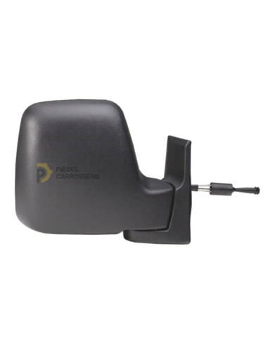 Rétroviseur droit PEUGEOT EXPERT - Mécanique, coque noire, convexe
