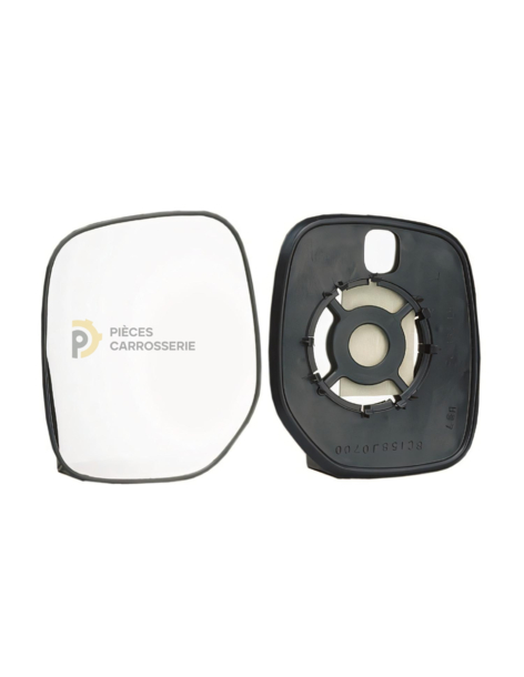 Glace rétroviseur gauche PEUGEOT PARTNER avec support clipser